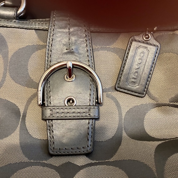Grey Coach Shoulder Bag. Almost New! - Picture 2 of 5